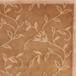 5’1”x8’ Transitional Gold Tibetan Wool Hand-Knotted Rug - Image 3