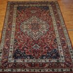 6'9'' X 10'5'' Persian Bakhtiari Medallion Semi-Antique Red Rectangle Wool Rug - Direct Rug Import | Rugs in Chicago, Indiana,South Bend,Granger