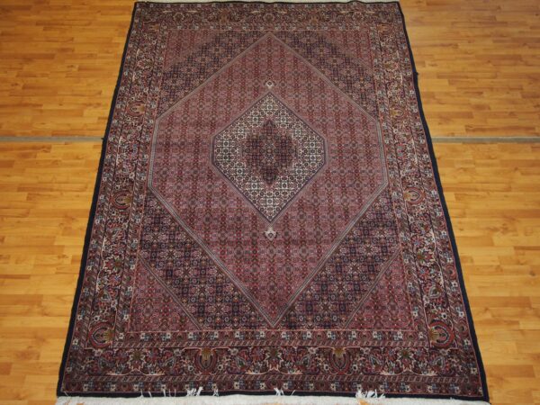 6'11'' X 10'3'' Persian Beijar Medallion Semi-Antique Rust Rectangle Wool Rug - Direct Rug Import | Rugs in Chicago, Indiana,South Bend,Granger