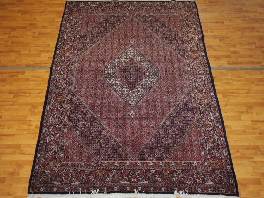 6'11'' X 10'3'' Persian Beijar Medallion Semi-Antique Rust Rectangle Wool Rug - Direct Rug Import | Rugs in Chicago, Indiana,South Bend,Granger