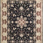 8'9"x11'9" Traditional Tabriz Wool & Silk Hand-Knotted Rug