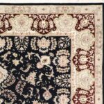 8'9"x11'9" Traditional Tabriz Wool & Silk Hand-Knotted Rug - Image 3