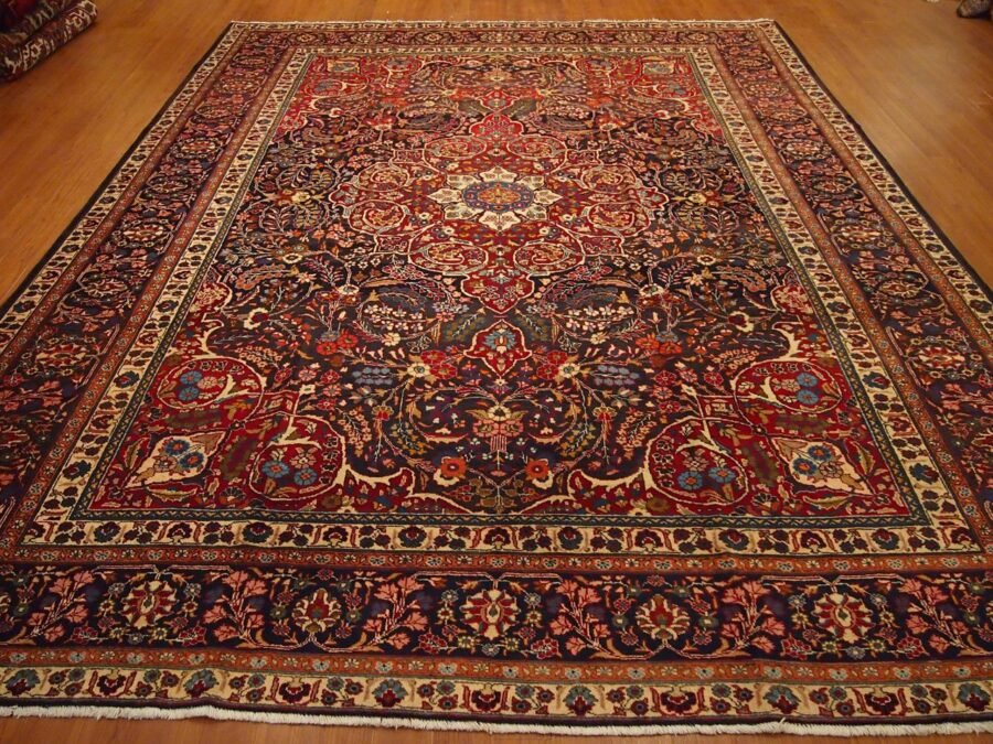 9'3"x12'2" Traditional Persian Yazed Medallion Rug - Direct Rug Import | Rugs in Chicago, Indiana,South Bend,Granger