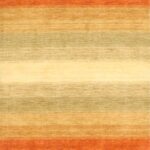 4’x6’ Contemporary Multi-Colored Wool Hand-Knotted Rug