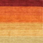 4’x6’ Contemporary Multi-Colored Wool Hand-Knotted Rug - Image 3