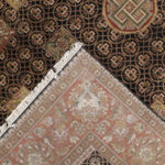 8’11”x12’1” Traditional Black Wool Hand-Knotted Rug - Image 4