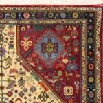 3’4”x4’10” Traditional Ivory Persian Wool Hand-Knotted Rug - Image 3