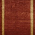 5’x8’ Transitional Rust Wool & Silk Hand-Knotted Rug - Direct Rug Import | Rugs in Chicago, Indiana,South Bend,Granger