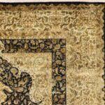 7’11”x9’10” Traditional Gold Wool & Silk Hand-Knotted Rug - Image 3