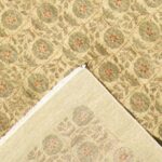 9'x12'1" Classic Decorative Overall Tan Wool Hand-Knotted Rug - Image 4
