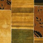 4’2”x6’ Decorative Gold Nepal Wool Hand-Knotted Rug - Image 2