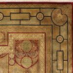 8'11"x12'1" Polynesian Decorative Wool Hand-Knotted Rug - Image 3