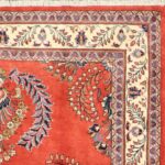 5’5”x8’ Traditional Persian Red Wool Hand-Knotted Rug - Image 3