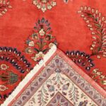 5’5”x8’ Traditional Persian Red Wool Hand-Knotted Rug - Image 4