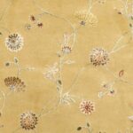 4’x6’1” Overall Flowers Gold Wool & Silk Hand-Knotted Rug - Image 2