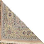 6'4"x9'9" Traditional Ivory Kerman Shah Wool Hand-Knotted Rug - Image 4