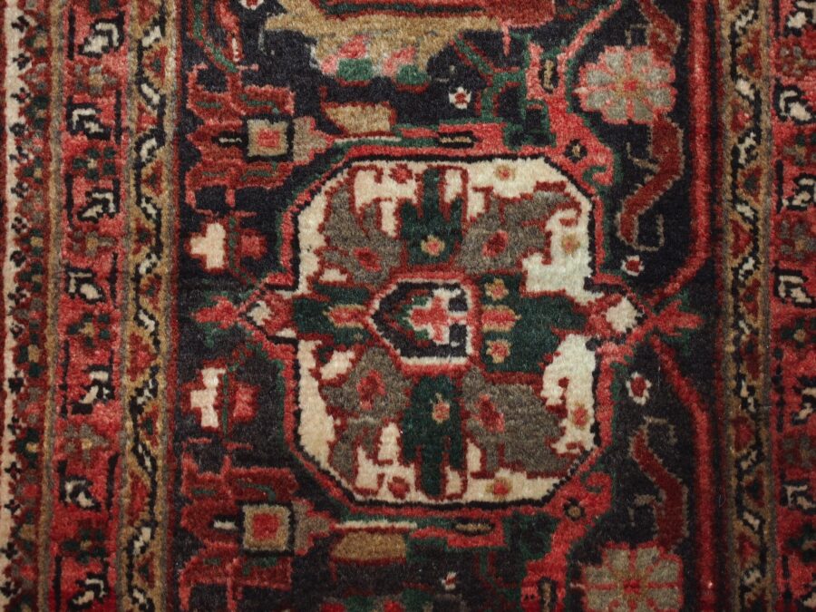 9'9'' X 12'6'' Persian Heriz Overall Semi-Antique Rust Rectangle Wool Rug - Direct Rug Import | Rugs in Chicago, Indiana,South Bend,Granger