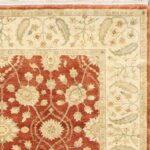 6'3"x8'9" Decorative Orange Oushak Wool Hand-Knotted Rug - Image 2