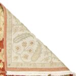 6'3"x8'9" Decorative Orange Oushak Wool Hand-Knotted Rug - Image 3