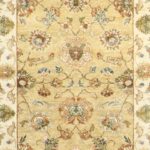 2’7”x9’10” Tradtional Tan Hand-Spun Wool Hand-Knotted Rug - Image 2