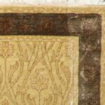 2’10”x9’7” Decorative Tan & Brown Wool & Silk Hand-Knotted Rug - Image 3