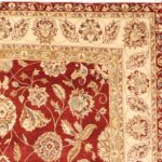 8’x10’8” Decorative Red Tabriz Wool Hand-Knotted Rug - Image 3