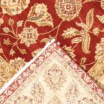 8’x10’8” Decorative Red Tabriz Wool Hand-Knotted Rug - Image 4