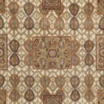 8'3"x10'7" Decorative Tan Polynesian Wool Hand-Knotted Rug - Image 2