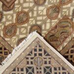 8'3"x10'7" Decorative Tan Polynesian Wool Hand-Knotted Rug - Image 4