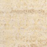 3’7”x5’8” Contemporary Brown and Gold Wool & Silk Hand-Knotted Rug - Image 2
