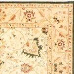 8'2"x9'10" Decorative Ivory Wool Hand-Knotted Rug - Image 3