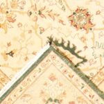 8'2"x9'10" Decorative Ivory Wool Hand-Knotted Rug - Image 4