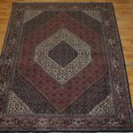 6'8'' X 9'9'' Persian Bijar Medallion Semi-Antique Rust Rectangle Wool Rug - Direct Rug Import | Rugs in Chicago, Indiana,South Bend,Granger