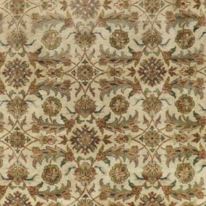 9’x9’ Traditional Brown Wool Hand-Knotted Rug