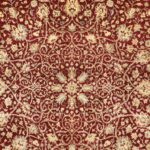 8’10”x12’2” Decorative Red Wool & Silk Hand-Knotted Rug - Image 2