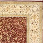 8’10”x12’2” Decorative Red Wool & Silk Hand-Knotted Rug - Image 3