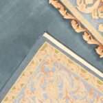 5’x8’ Aubusson Blue Wool Hand-Knotted Rug - Image 4
