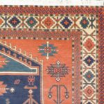 8'3"x10' Decorative Blue Tibet Wool Hand-Knotted Rug - Image 3