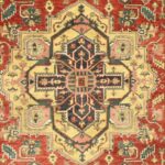 6'1"x8'10" Traditional Red Serapi Wool Hand-Knotted Rug - Image 2