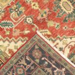 6'1"x8'10" Traditional Red Serapi Wool Hand-Knotted Rug - Image 4
