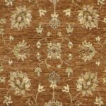 5'8"x8'10" Decorative Brown Oushak Wool Hand-Knotted Rug - Image 2