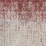 8'10"x11'8" Transitional Red Wool & Silk Hand-Knotted Rug