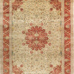 8'9"x12' Traditional Wool & Silk Hand-Knotted Rug