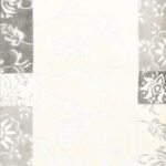 2’7”x9’9” Decorative Ivory & Gray Wool & Silk Hand-Knotted Rug