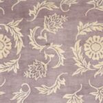 6'x8'11" Transitional Burgundy Tibetan Wool&Silk Hand-Knotted Rug - Direct Rug Import | Rugs in Chicago, Indiana,South Bend,Granger