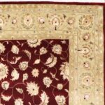 8’11”x12’ Traditional Red Wool & Silk Hand-Knotted Rug - Image 3