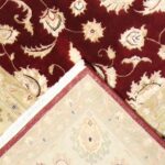 8’11”x12’ Traditional Red Wool & Silk Hand-Knotted Rug - Image 4