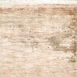 4’x5’11” Contemporary Ivory Wool Hand-Knotted Rug - Image 4