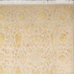 3'11"x6'1" Decorative Wool & Silk Taupe Hand-Knotted - Image 3