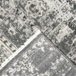 9'x12'2" Transitional Gray Wool & Silk Hand-Knotted Rug - Image 4